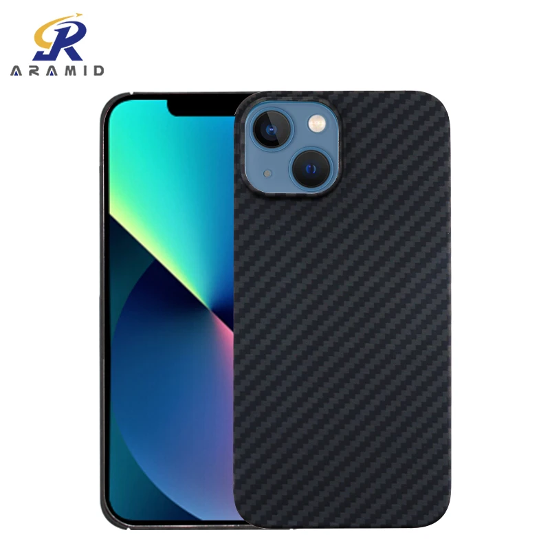 Aramid Carbon Fiber Anti Fall Ultra Thin All Pack Frosted Hard Shell Trendy Model Mobile Phone Cases For iPhone 13 Mini (1600834931459)