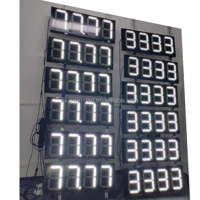 Gas Station Equipment Canopy Lights Gasoline Electric Fuel Dispenser Digital Price Board for Petrol Station Pylon Signs