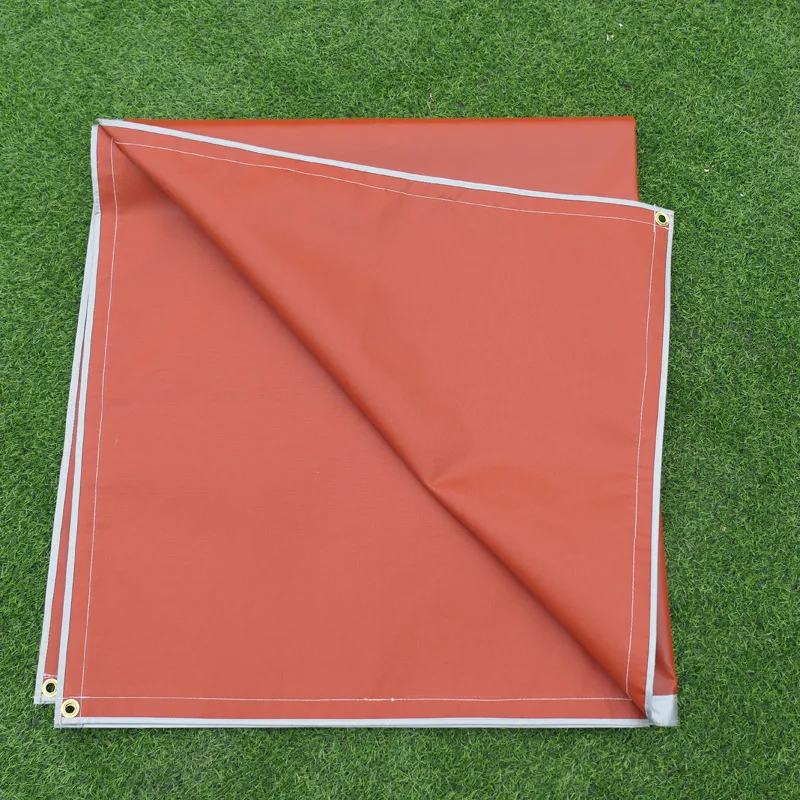 90*90 150*170 Under Fire Pit 3 Layers Double Sided Pad Reflective Edges Fire Proof  Charcoal Grill Deck Patio Fire Pit Mat