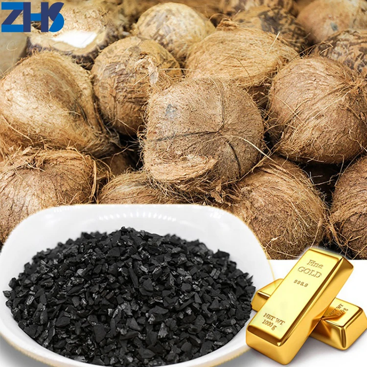 Ningxia coconut shell activated carbon 6x12 mesh granular activated carbon for gold absorption