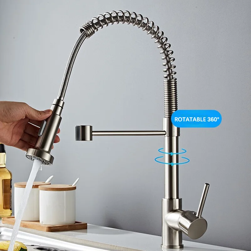 Rotating Faucets with Filters Wholesale Multifunctional Kitchen Faucets sink mixer Including Faucets with Pull-Down Sprayers