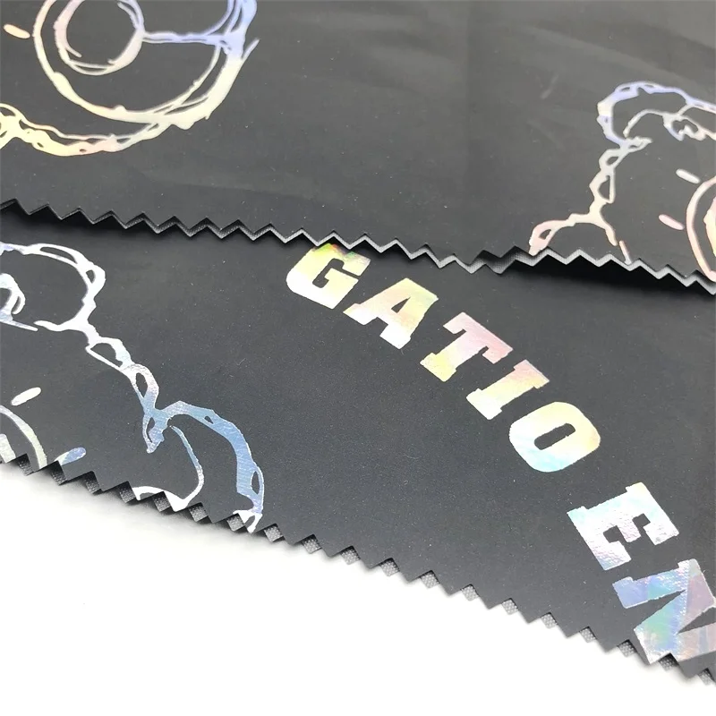 China Factory Customized good quality PU Leather Reflective Material for coats or jackets