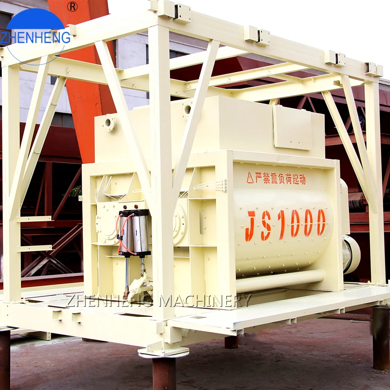 High Quality Twin Shaft JS1000 China Cheap Concrete Mixer