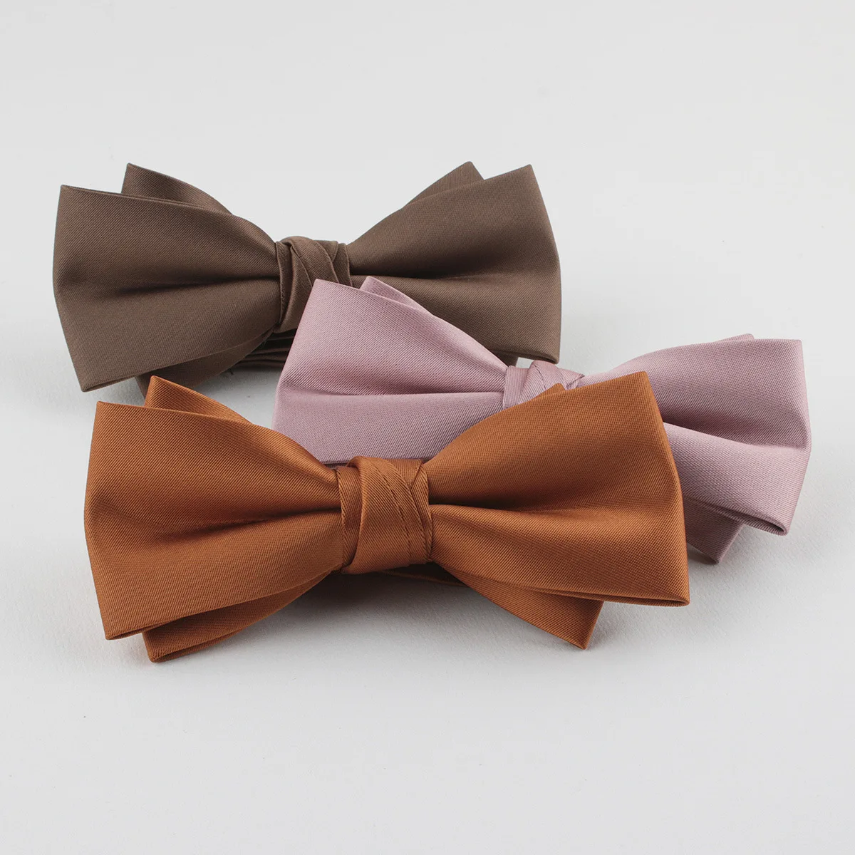 Best Sell Bow Ties For Men Handmade Casual Party Self Tie Bowties Solid Noeud Papillon Slim Wedding Kids Bow Tie With Box