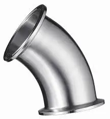 DIN SMS Standard Stainless Steel Good Polished Elbow Pipe Fitting 50 Fitting 90 Degree Tri Clamp Sanitary Elbow
