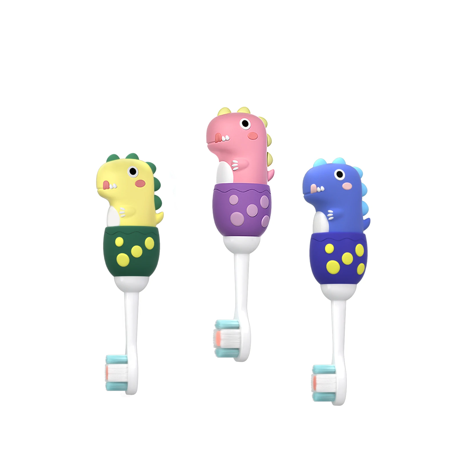 Hot new kid toothbrush wheat straw handle deep cleaning protect the gums children toothbrush for kid and baby