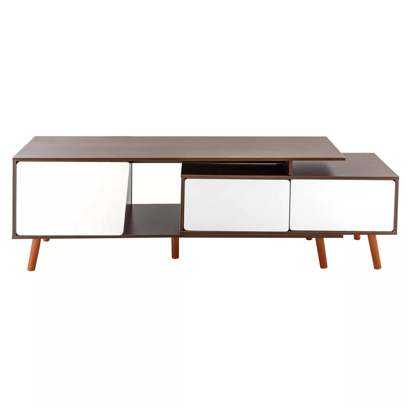 Modern TV Cabinet Stand Entertainment Unit Rack Expandable Storage Holder Shelf