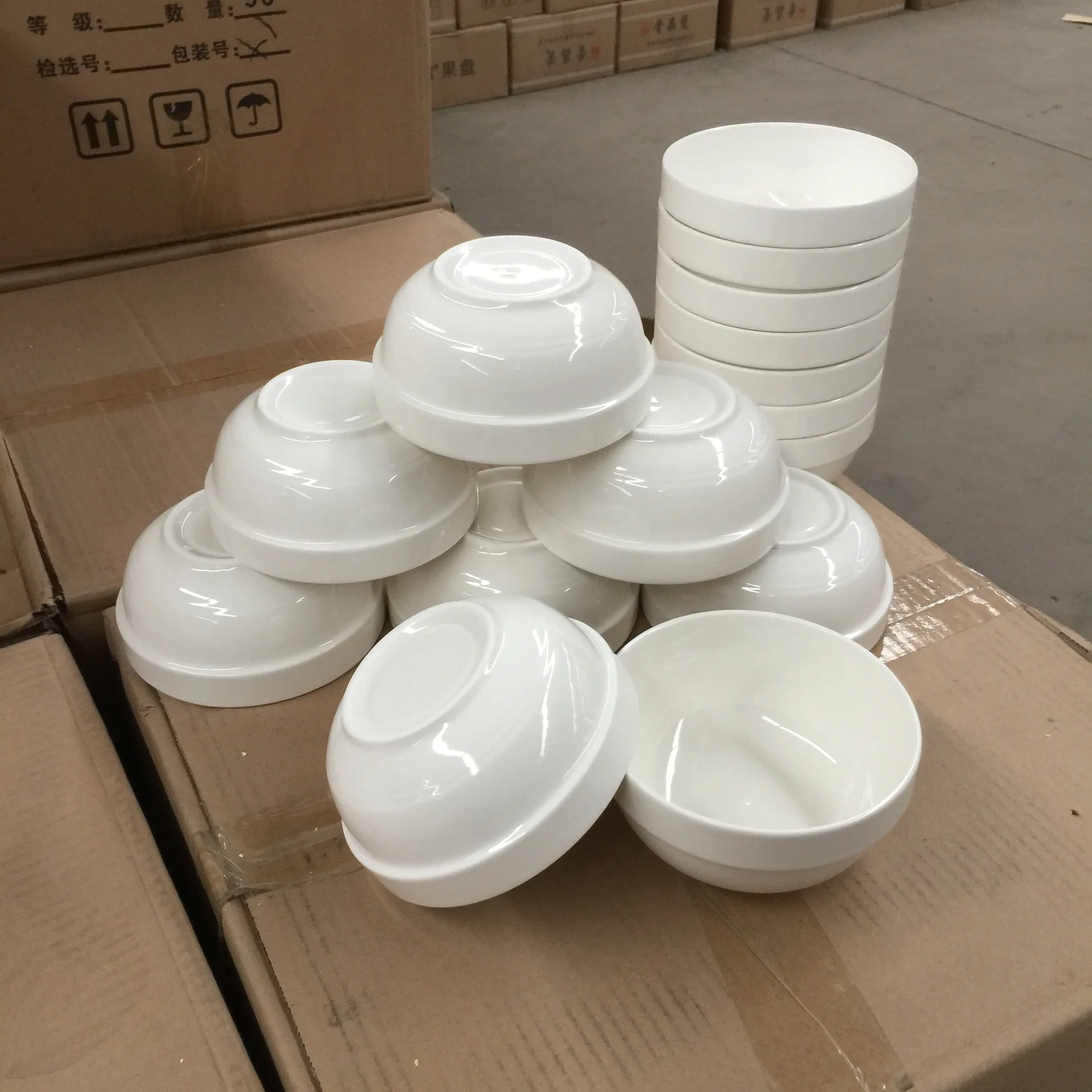 Оптовый Производитель поставщик 5 6 7 8 9 10 дюймов белая керамическая фарфоровая Салатница