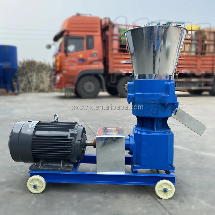 Small Wood Poultry Chicken Fish Pig Goat Cattle Cat Animal Pellet Pelletizing Machine Feed Processing Machineachine