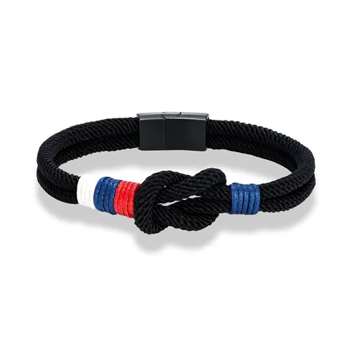 Custom Russia Country Flags Braided Bracelet Steel Magnetic Clasp Adjustable Bracelets Jewelry For Friendship