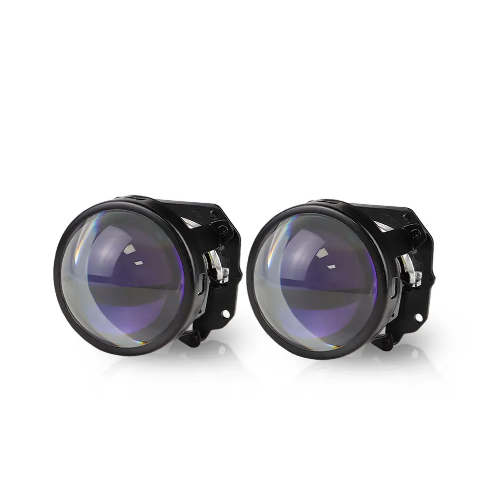 Super bright auto parts working lamp hi lo beam H4 H7 60w 2.5 inch K112 Bi LED Headlight Biled Projector Lens