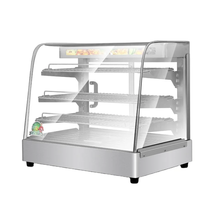 Food Warming Machine/Warmer Showcase/Glass Food Warmer Display Showcase