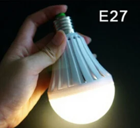 Hot Sale 5W 7W 9W 12W 15W E27 85-265V Saving Energy LED Intelligent  Rechargeable Emergency Light Bulb