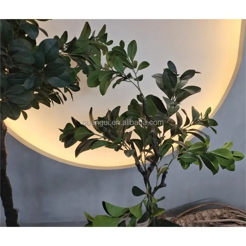 Unique Custom Artificial Plant Fiddle Leaf Fig Tree for Pot False Plants Indoor Outdoor Home Office Decor