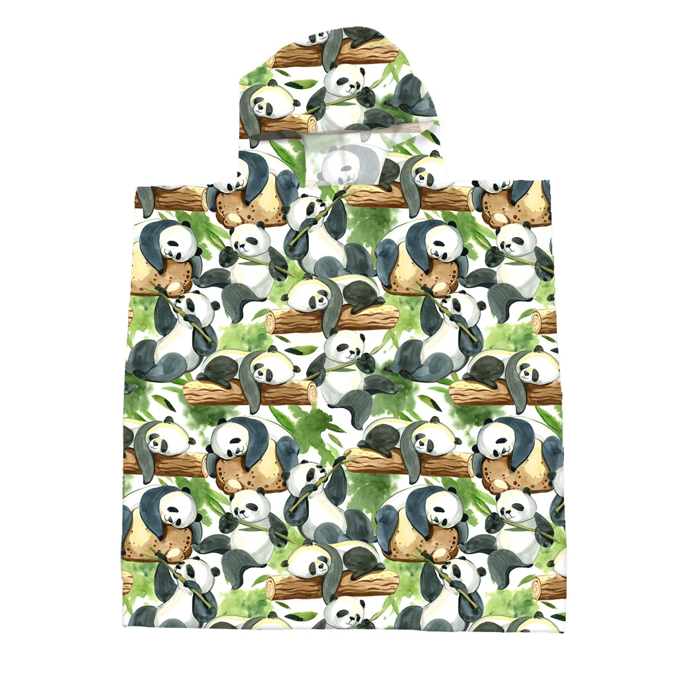 
Wholesale 100% Polyester Custom Print Highly Absorbent Hooded Baby Towel 
