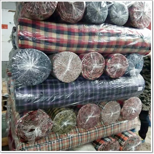 
stock lot China manufacture factory plaid China textile supplier 100% cotton/cvc/tc check/yarn dyed shaoxing keqiao factory 