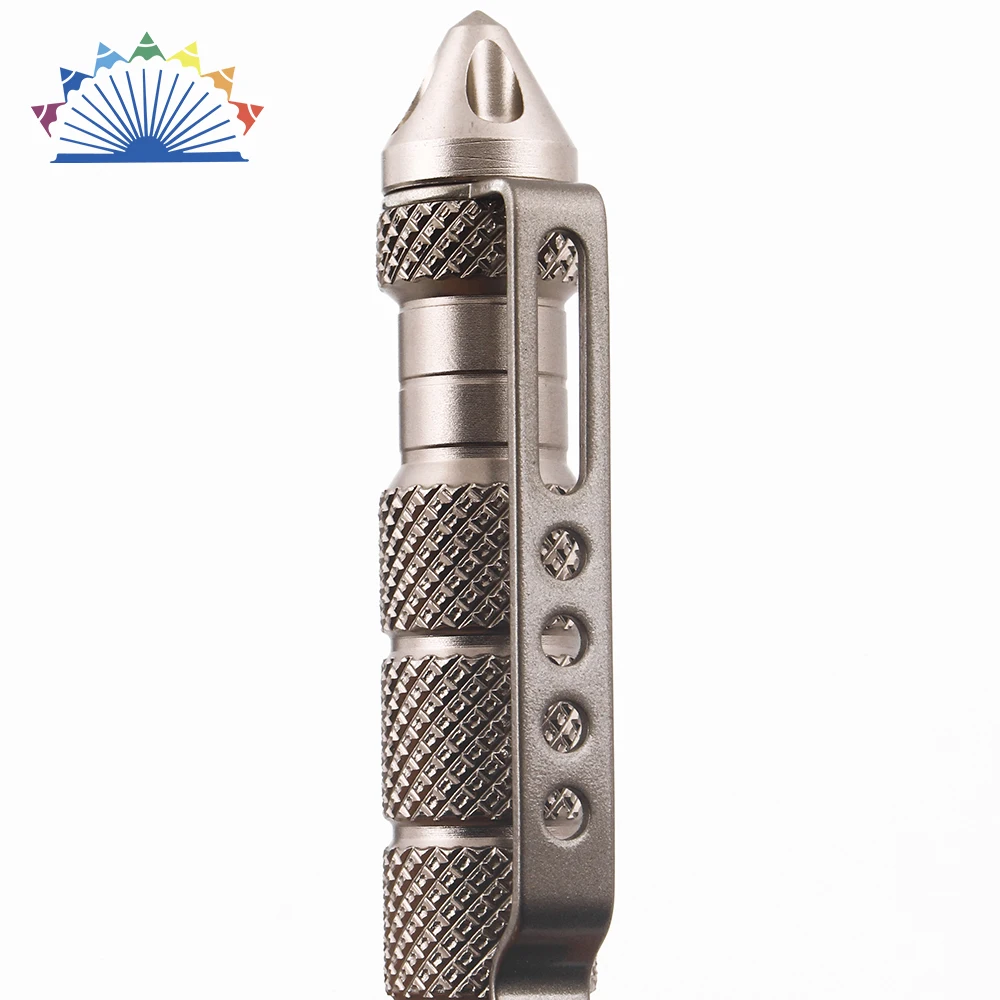 Heavy Self Defense Titanium Tactical Pen With Mulitary Outdoor Survival Tool And Window Glass Breaker Self-defnese Custom Logo