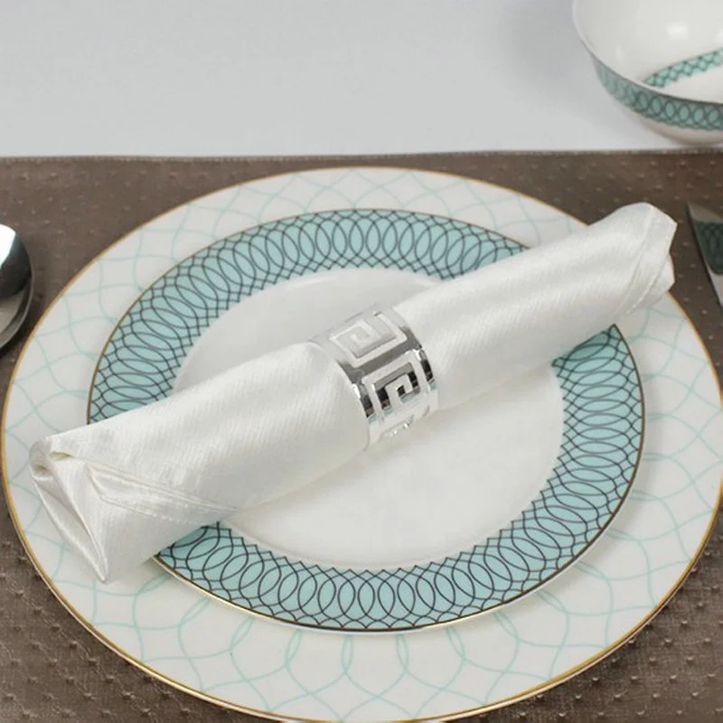 Solid Color White Polyester Napkin Custom Multiple Colors Table Napkin Cloth