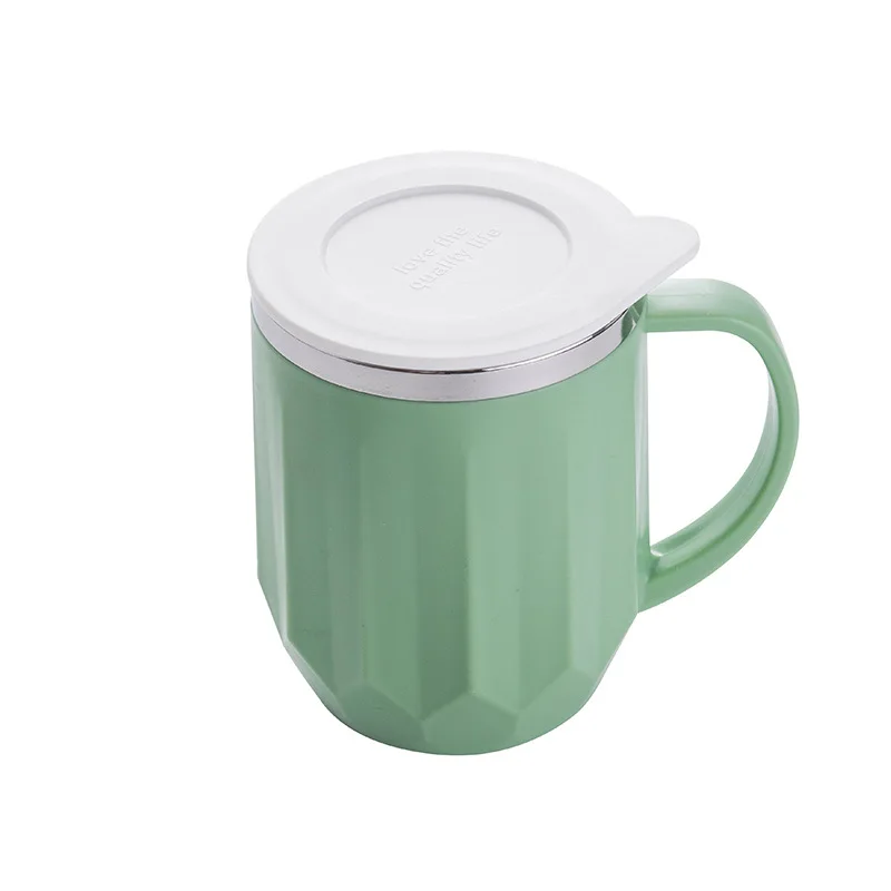 Wholesale luxury green vacuum flask making tea artifact 304 stainless steel mug drinking cup can be customized logo