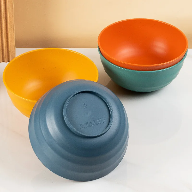 Wheat straw 20cm dining bowl Nordic household rdining bowl and soup bowl plastic bowl wholesale