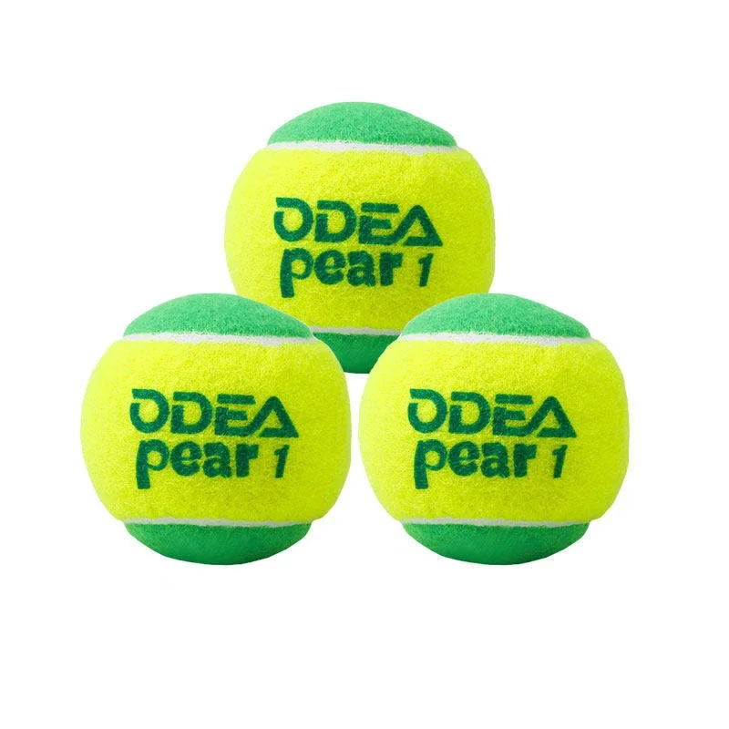 ODEA  Tennis Balls Kids Green Transition Tennis for Children Over 9 Year Old Beginner Decompression 25% Practice Tenis Ball 6Pcs