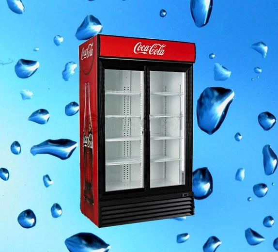 Frigidaire двухдверный холодильник pepsi frezzer Коммерческая Морозильная камера с воздушным охлаждением