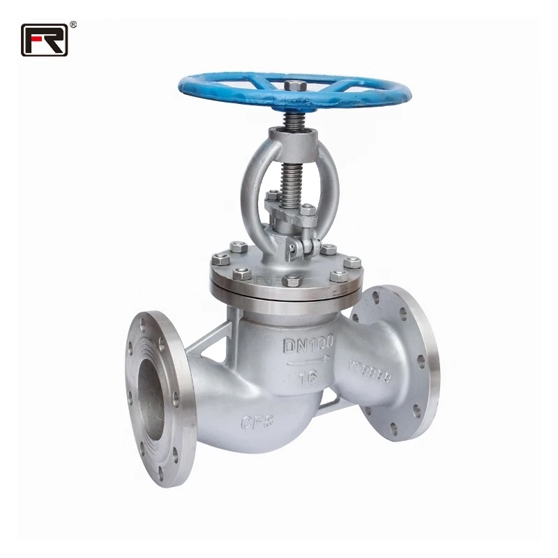 factory wholesale DN25-DN300 control API ANSI 150LB  WCB JIS 10K  industrial  stainless steel 304  Manual flange globe valve