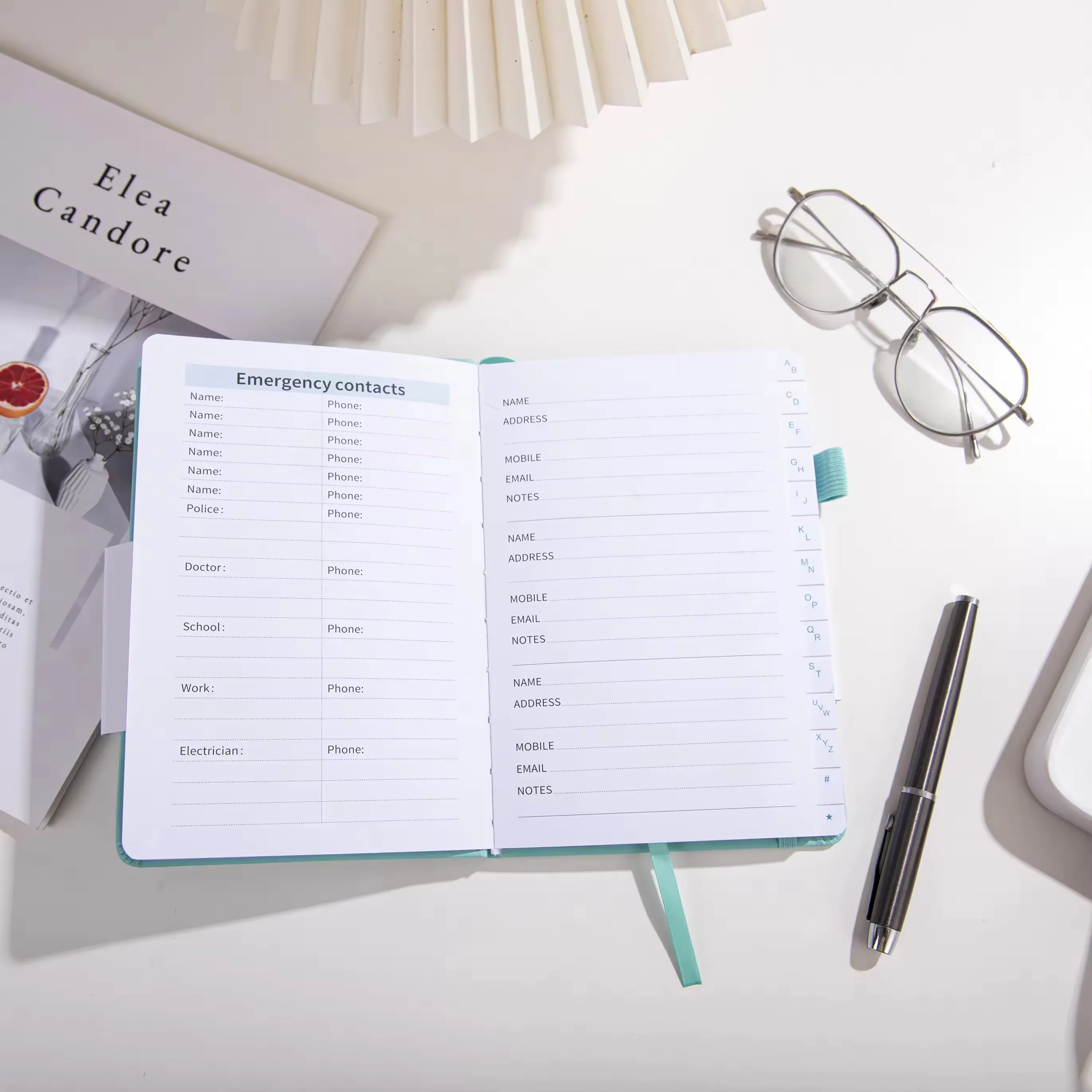 Customized Home Office Email Personal Password Address Book Notebook For Internet Website Address Login Book