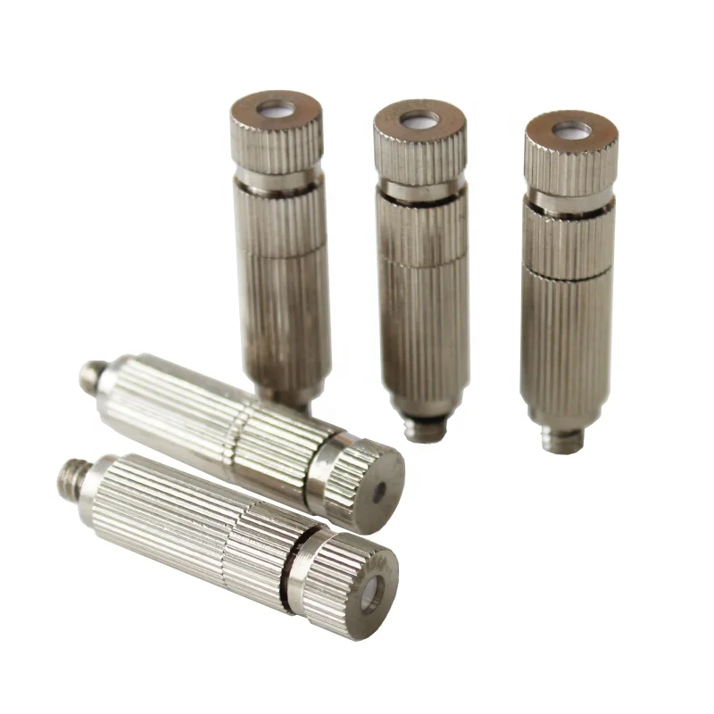 Digital Timer Outdoor Misting Cooling System-1L/min Fog Machine Stainless Steel Cover Water Spray Machine Outdoor Irrigation