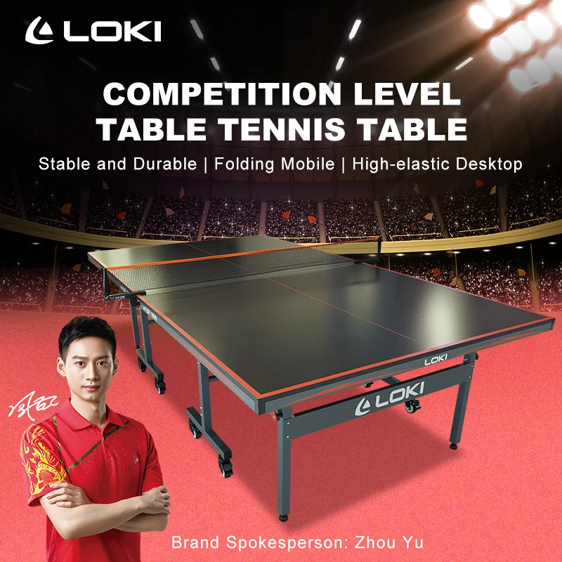 Loki Factory Outlet Professional International Standard Size Foldable Rxton 1800 Thickened Table Tennis Table