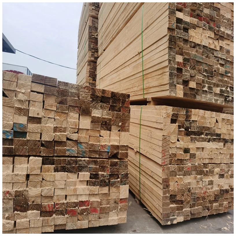 Wholesale Pine Wood Timber Lumber Wooden Block Pine Wood for Construction
