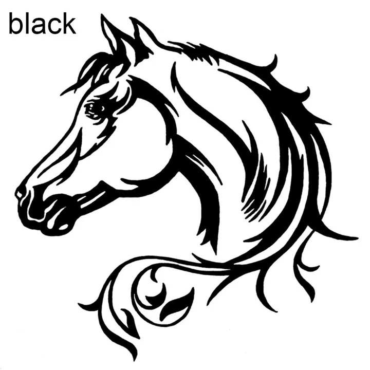 PVC sticker car  adhesive vinyl stickers cars body horse badge custom animal styling decal stickers automotive decor accessories