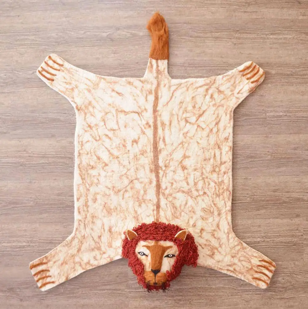 Цветной 100% шерстяной войлочный листовой коврик ручной работы нетканые ткани от непальских женщин ремесленных дизайнерские коврики напольные аксессуары и красота