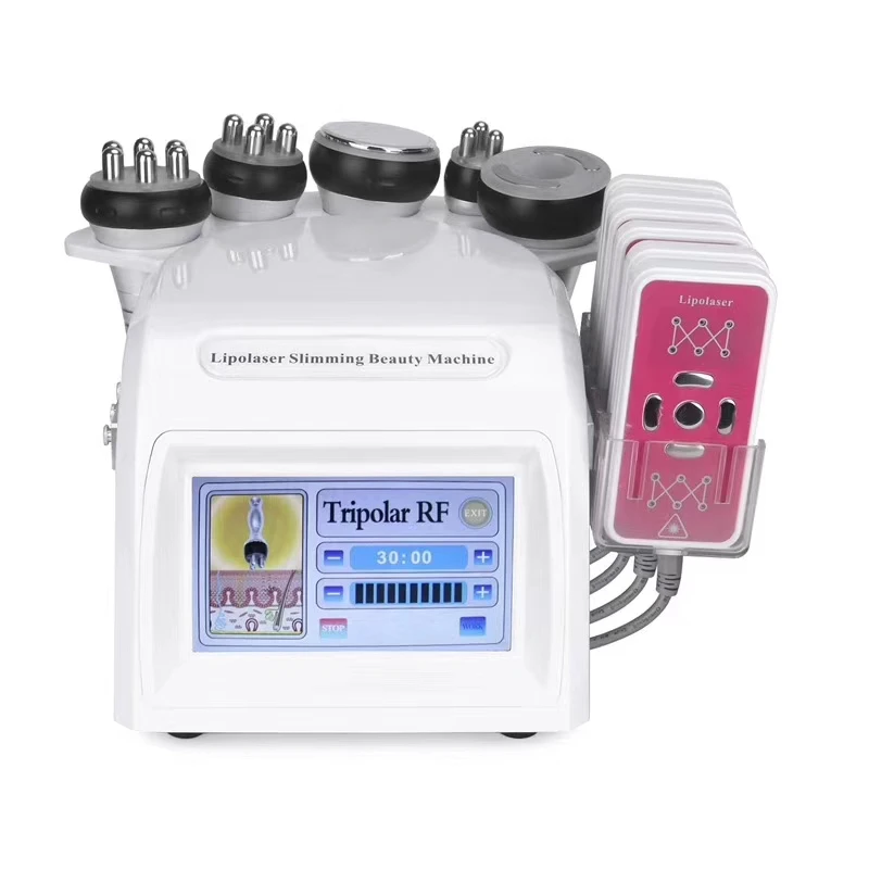 hot selling RF 40k Ultrasonic Multipolar Vacuum Body Slimming Fitness Fat Burning Beauty Machine