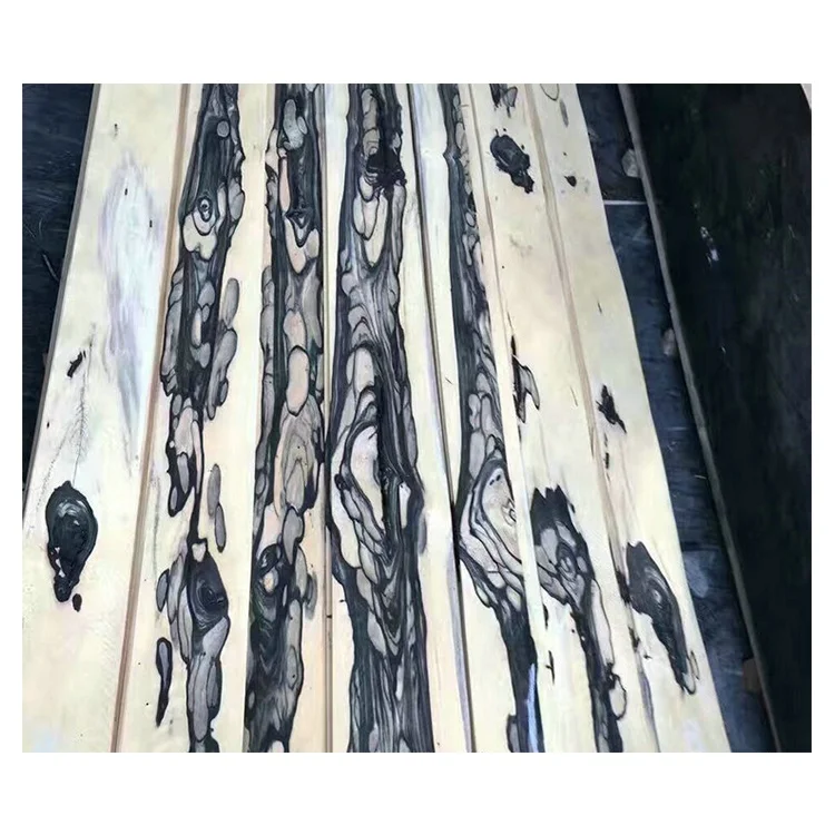 New Item crown Black And White Macassar Mexico Ebony Veneer sheet engineered wood veneer