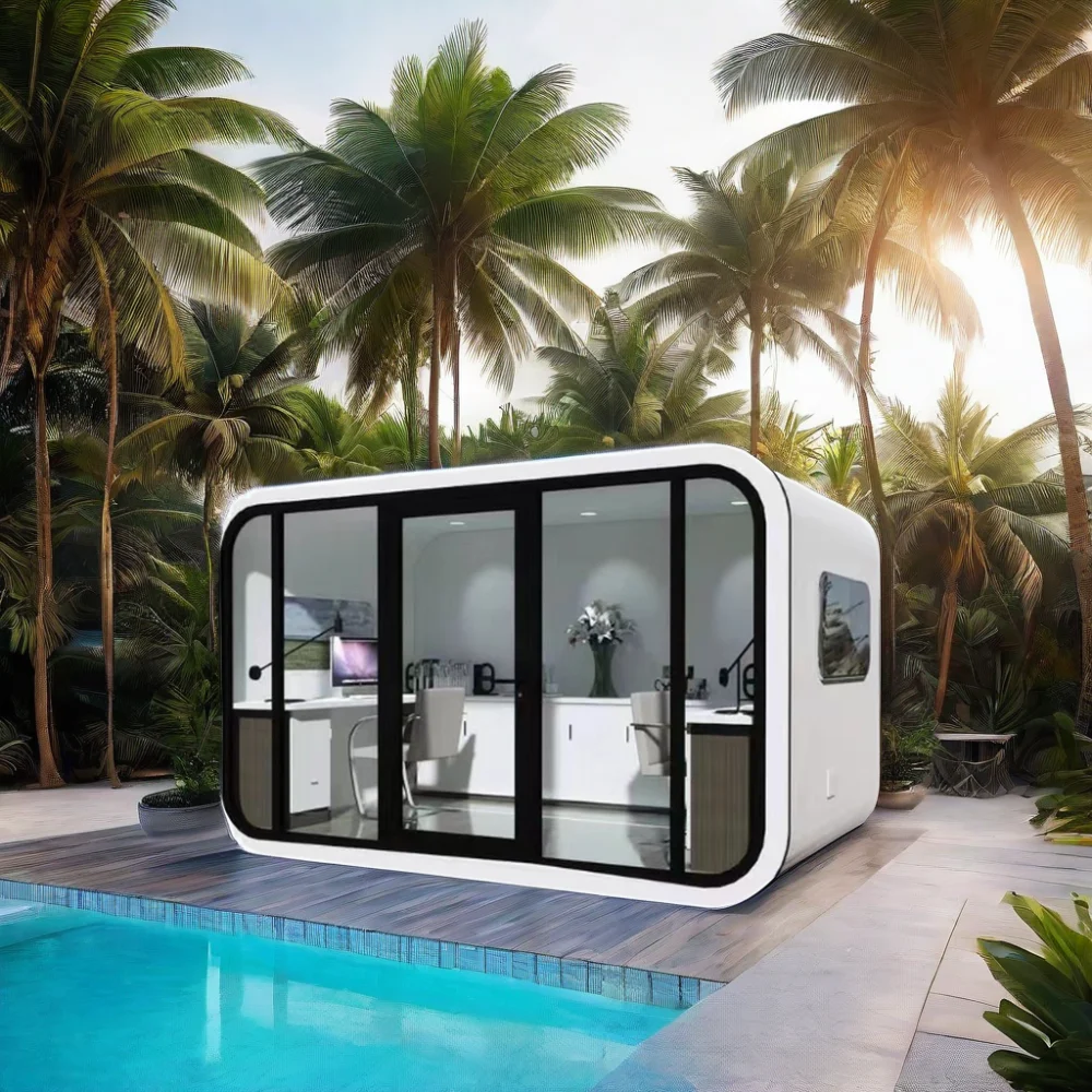 Moduler Homes Prefab Hotel Container House Luxury Steel Structure Prefabricated Building Space Capsule Prefabricated Cabins