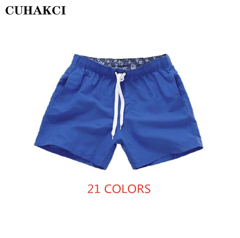 Купальник CUHAKCI мужской, плавки, летняя пляжная одежда для купания, боксеры для серфинга, быстросохнущие шорты с карманами