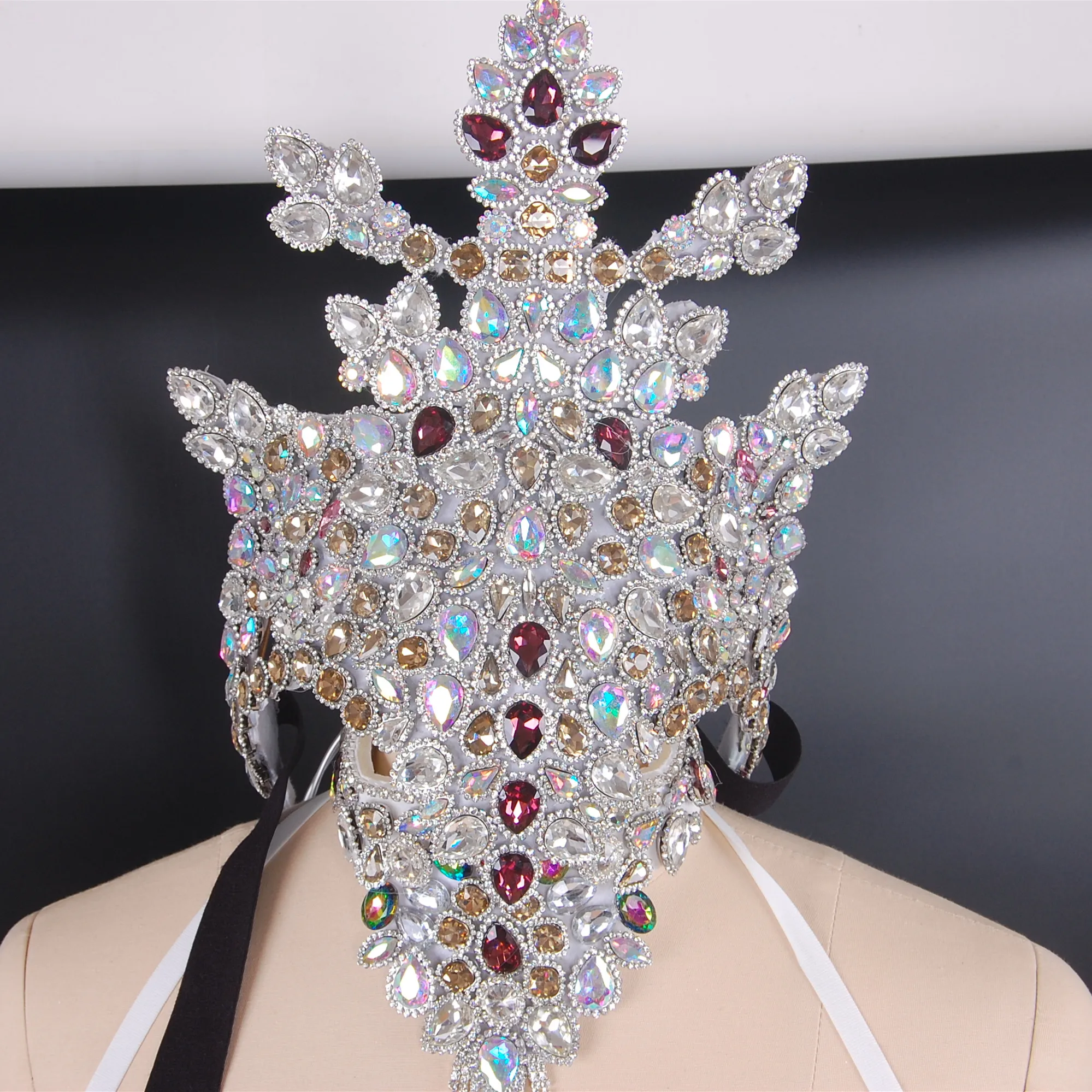 
Feather dance carnival headpiece jewelry for women costume 