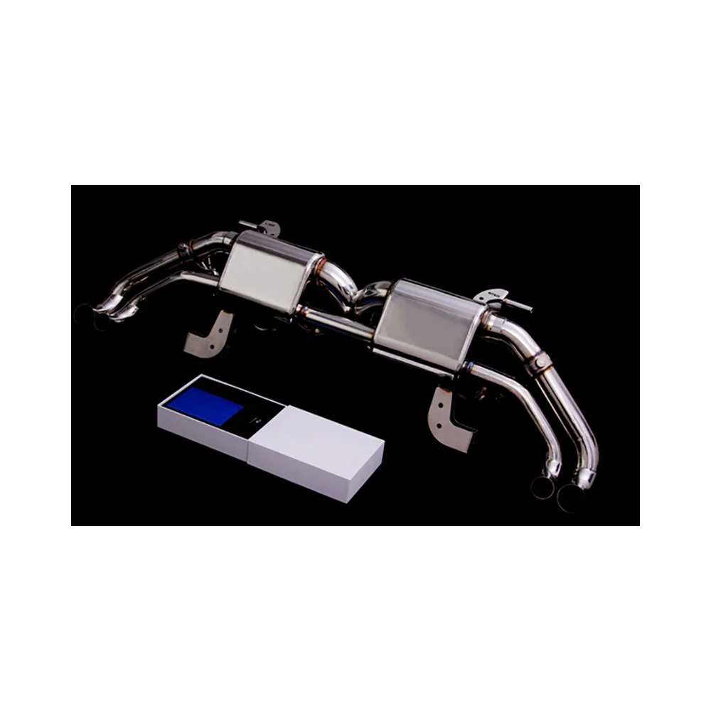 Новый список высококачественная нержавеющая сталь задняя выхлопная система пульт дистанционного управления клапан гибкая выхлопная труба для Audi R8