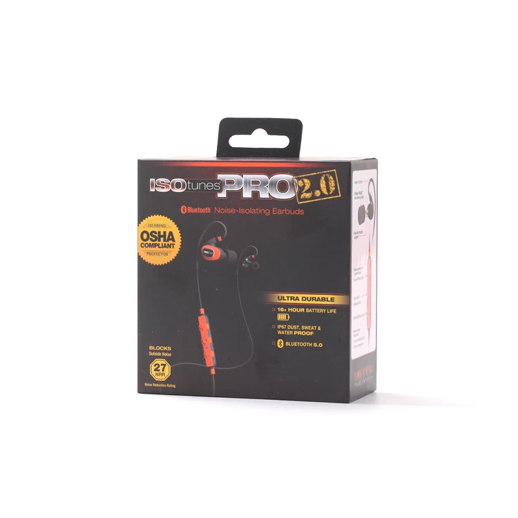 Hot Sale Luxury Black Paper Bow Ribbon High-End Headphones Cover Gift For Sale Box package