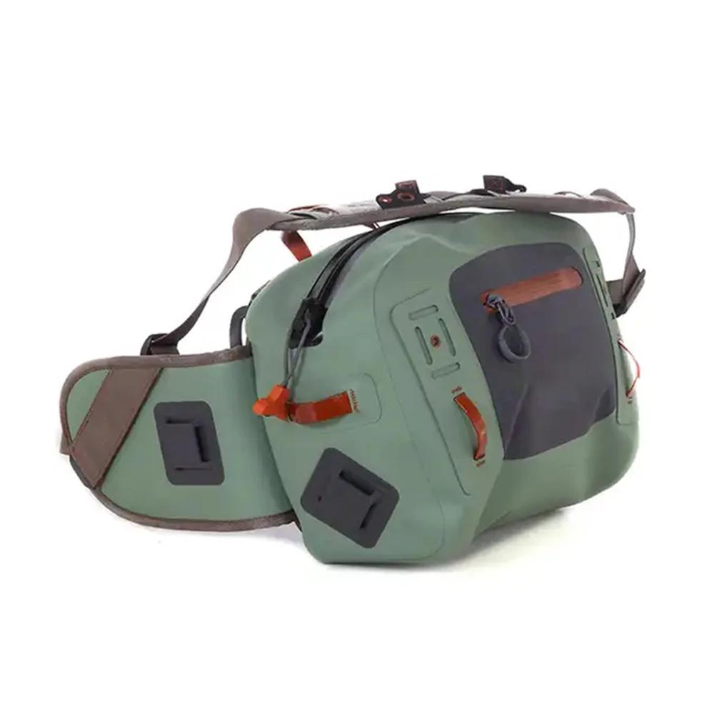 Odm Oem 600d Tpu 5l Waterproof Anti-air Zipper Fishing Backpack Fly Fishing Bag For Fishing Rod Tackle