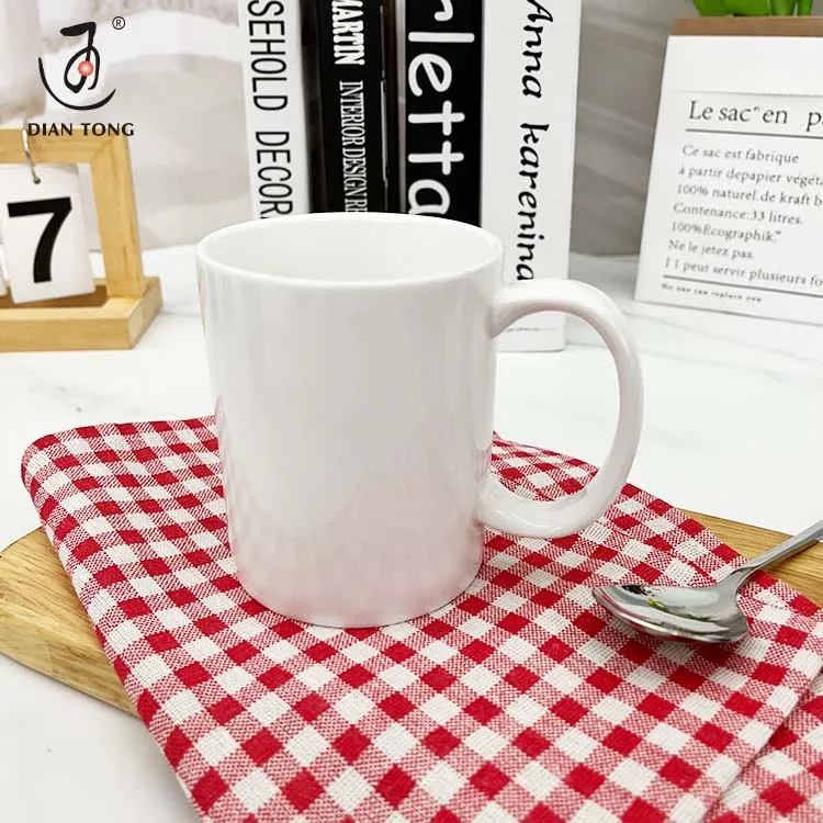 12oz Cheap Bulk Catering Cafe Restaurant Tea Coffee 350Ml Ceramic Mugs Blank Sublimation Custom Mug With Logo White Mug Set