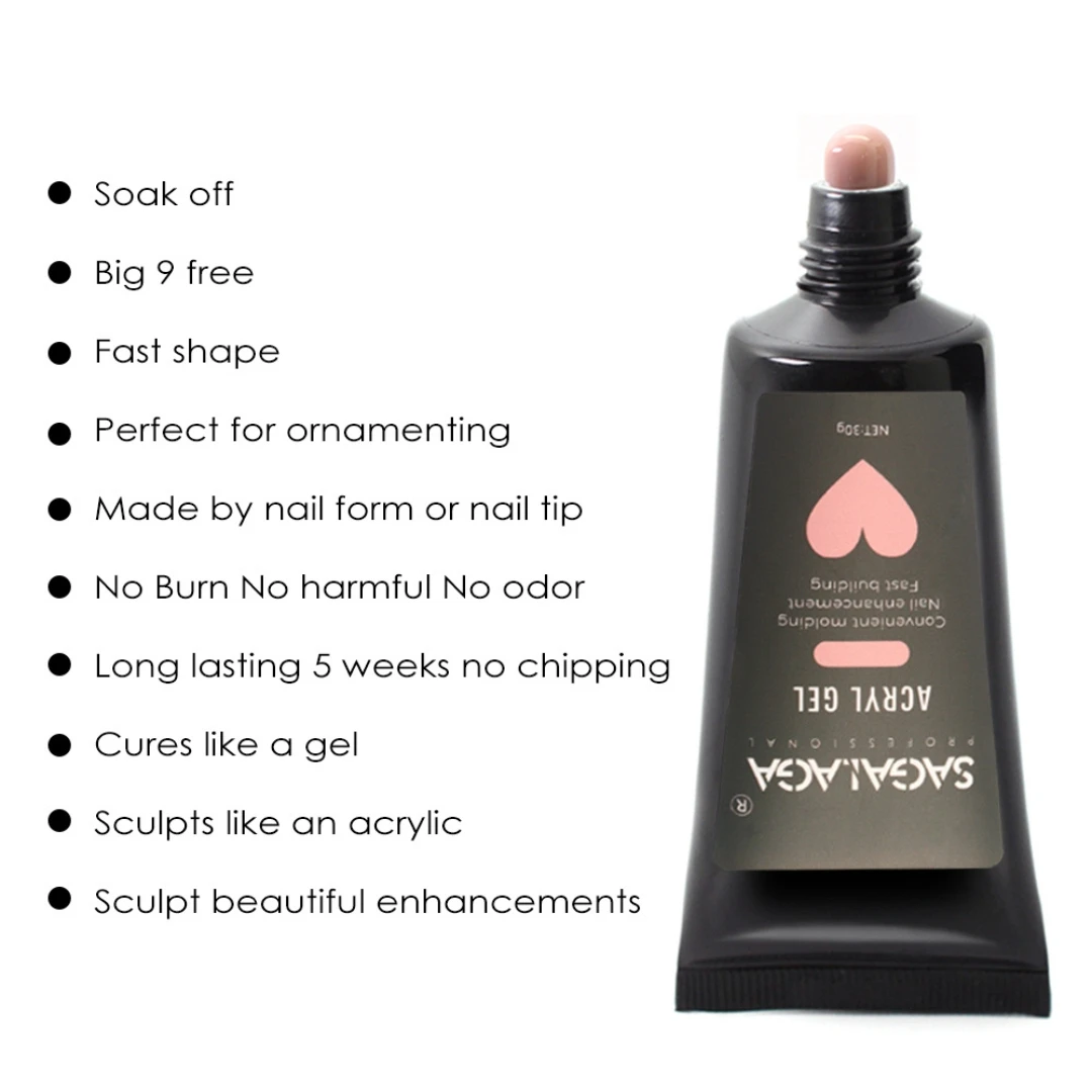 Professional White Pink Clear Poly Extension Nail Gel Builder for Nail Art Decoration acrylic Gel Nail Private Label