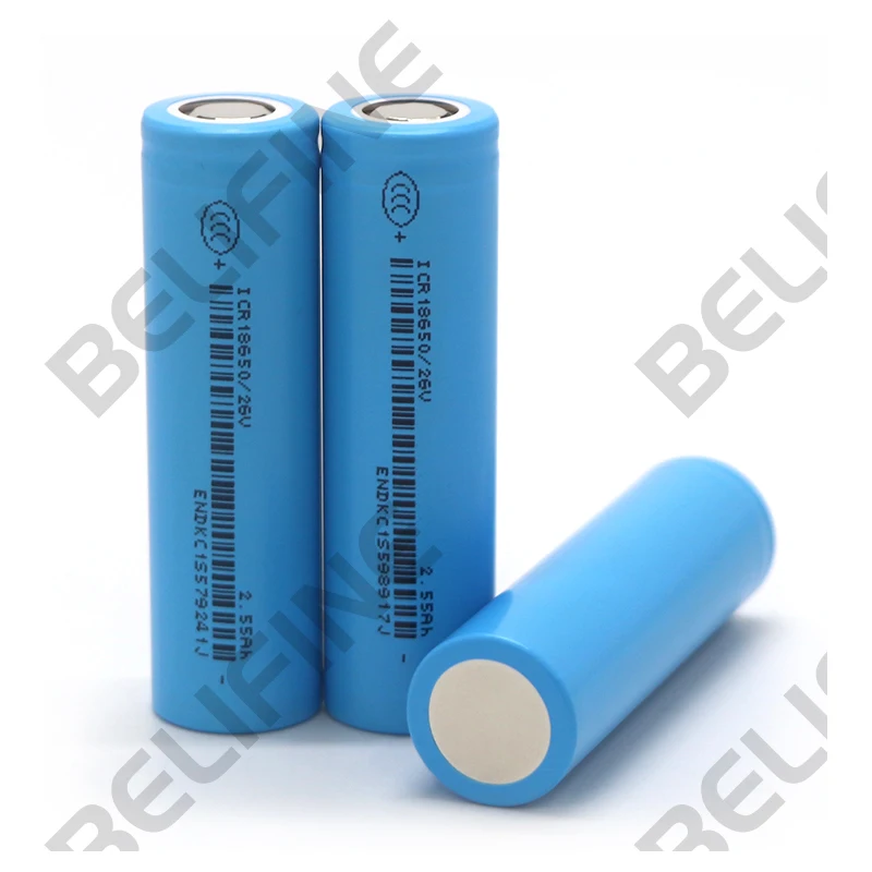 18650 26V Lithium Battery 3.7v 2550mah 2600mah Cell NMC 3.7v Ii-po Batteries Original cell with 7.5A Discharge Current