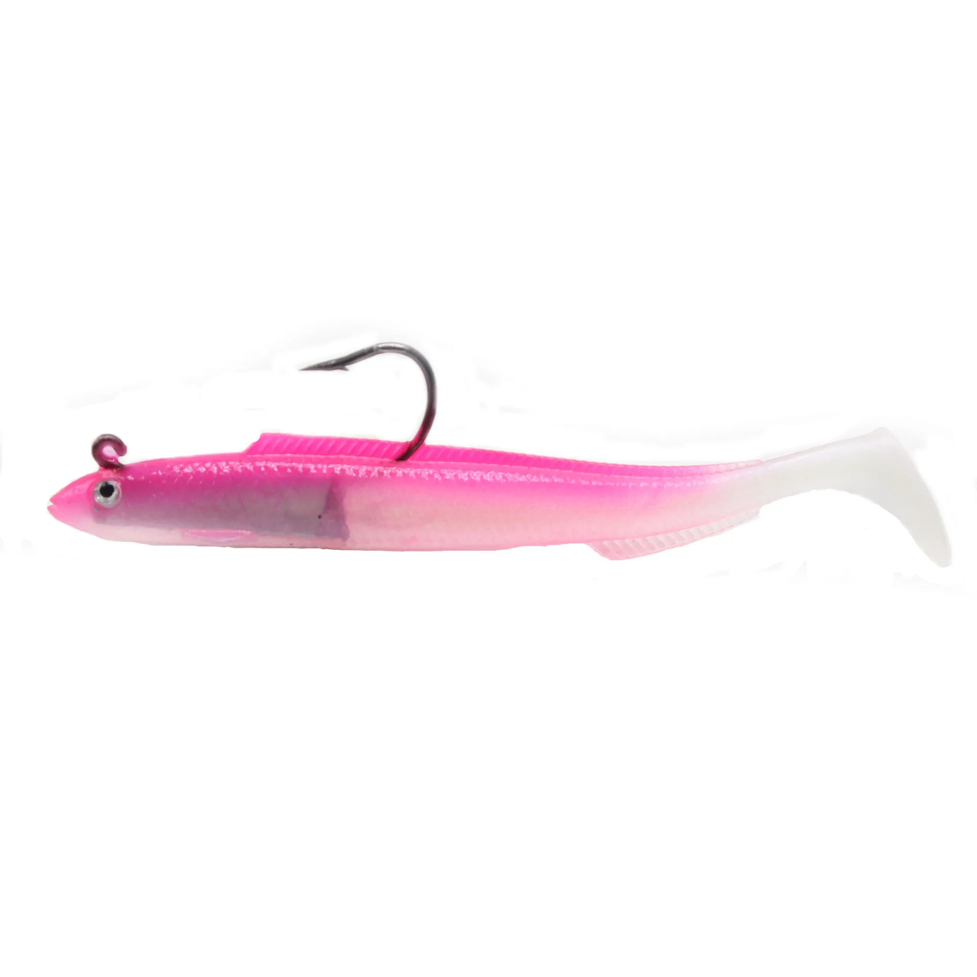 H-Q  Laser Eel Coated Lead Fish 15g Single Hook Small Eel Mousda Hook Lure Simulation Soft Bait Sea Fishing Soft Lure