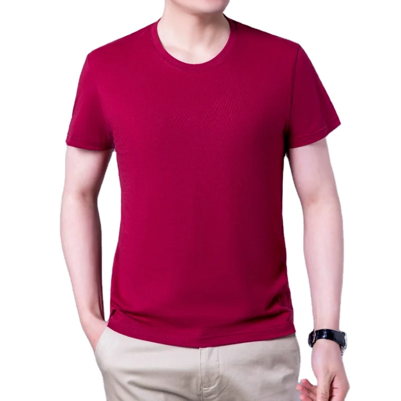 2021 Promotion cotton polyester t-shirt 65 polyester 35 cotton t shirt men buy t shirts custom printing graphic tees shirt