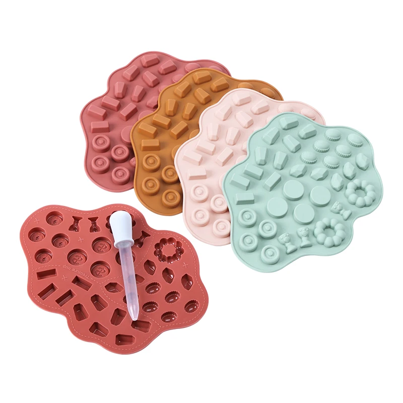 Moon  Rubber Silicone Ice Cream Popsicle Silicone Chocolate Mold Tray for Cake Making