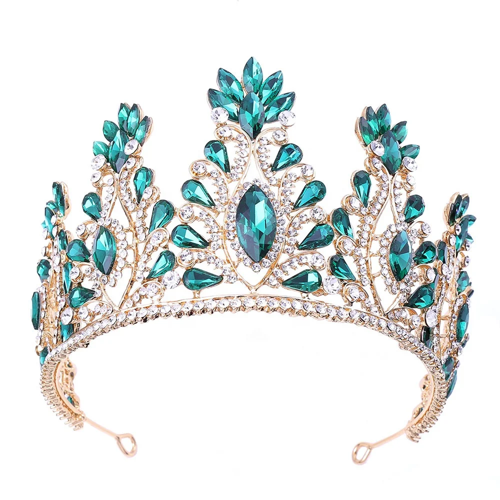  Cheerfeel HP543 crown women girls rhinestone hair accessories pageant red wedding bridal