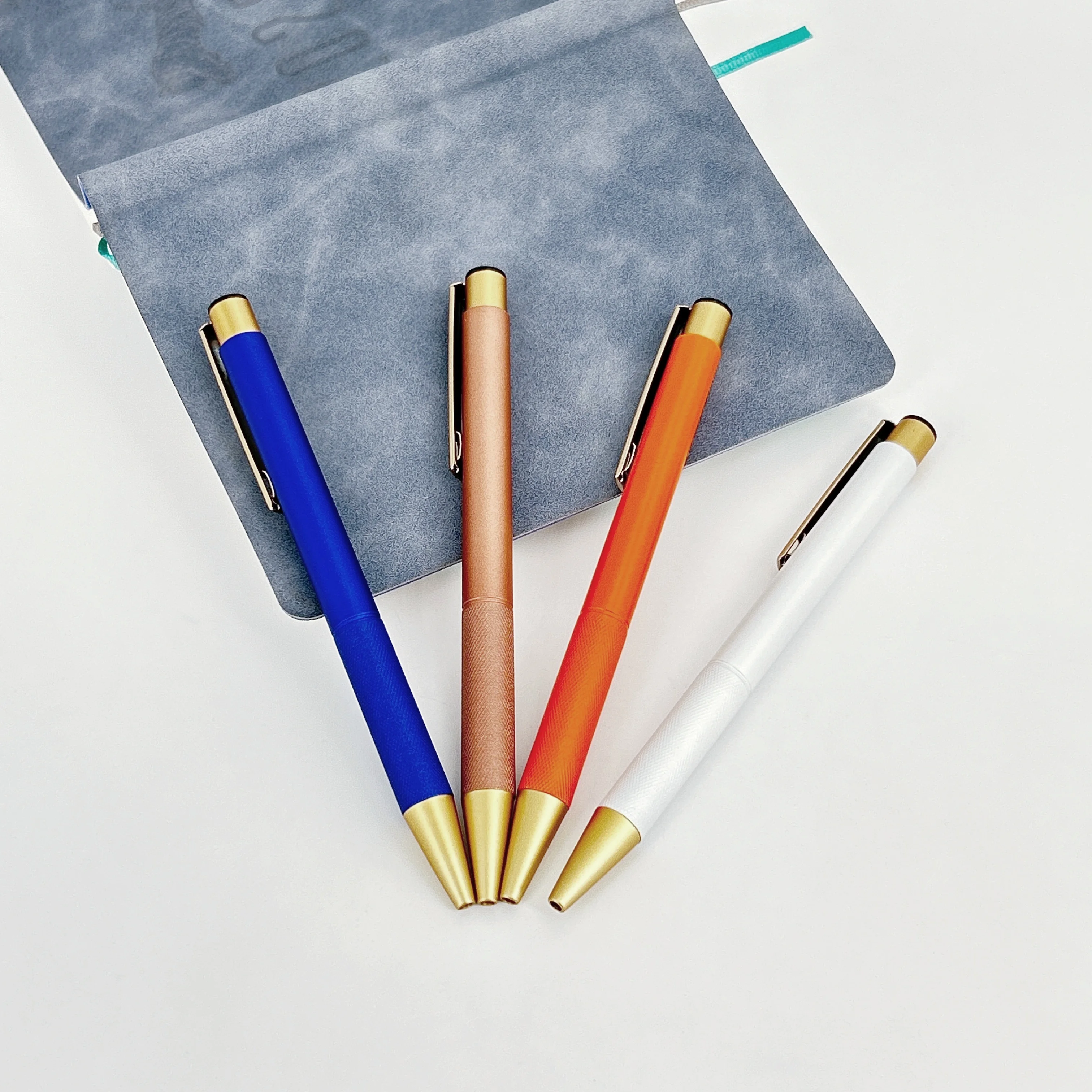 Manufacturer Business Metal Press-type Ballpoint Pen Large Thick Clip Office Gift Advertising Ball Pen With Logo