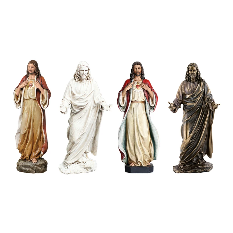 OEM wholesale handmade christian resin craft figures catholic gift, catholic religious items, Jesus figurine statue